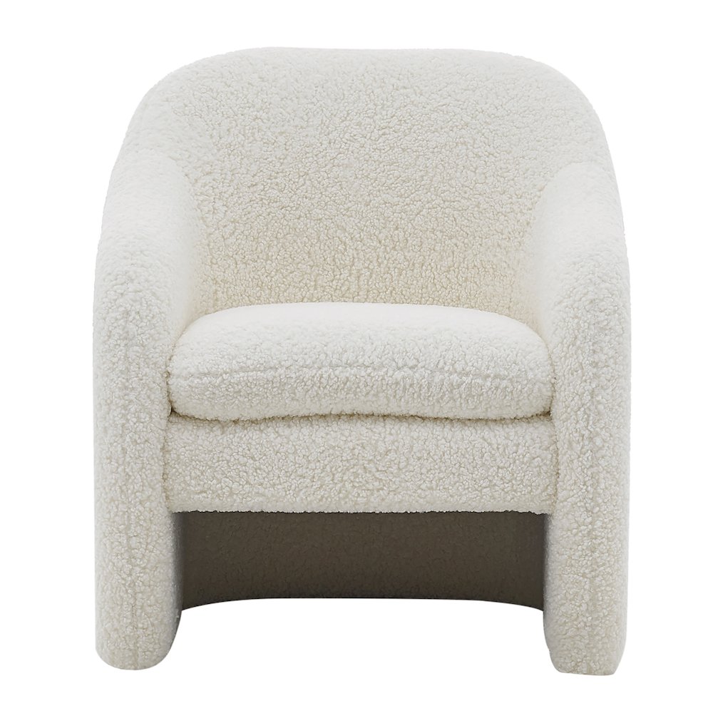 Zella Faux Shearling Accent Arm Chair