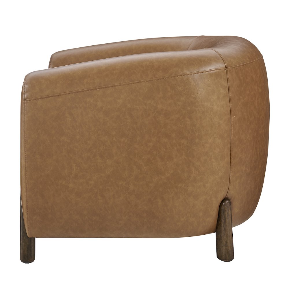 Cordelia Faux Leather Accent Arm Chair