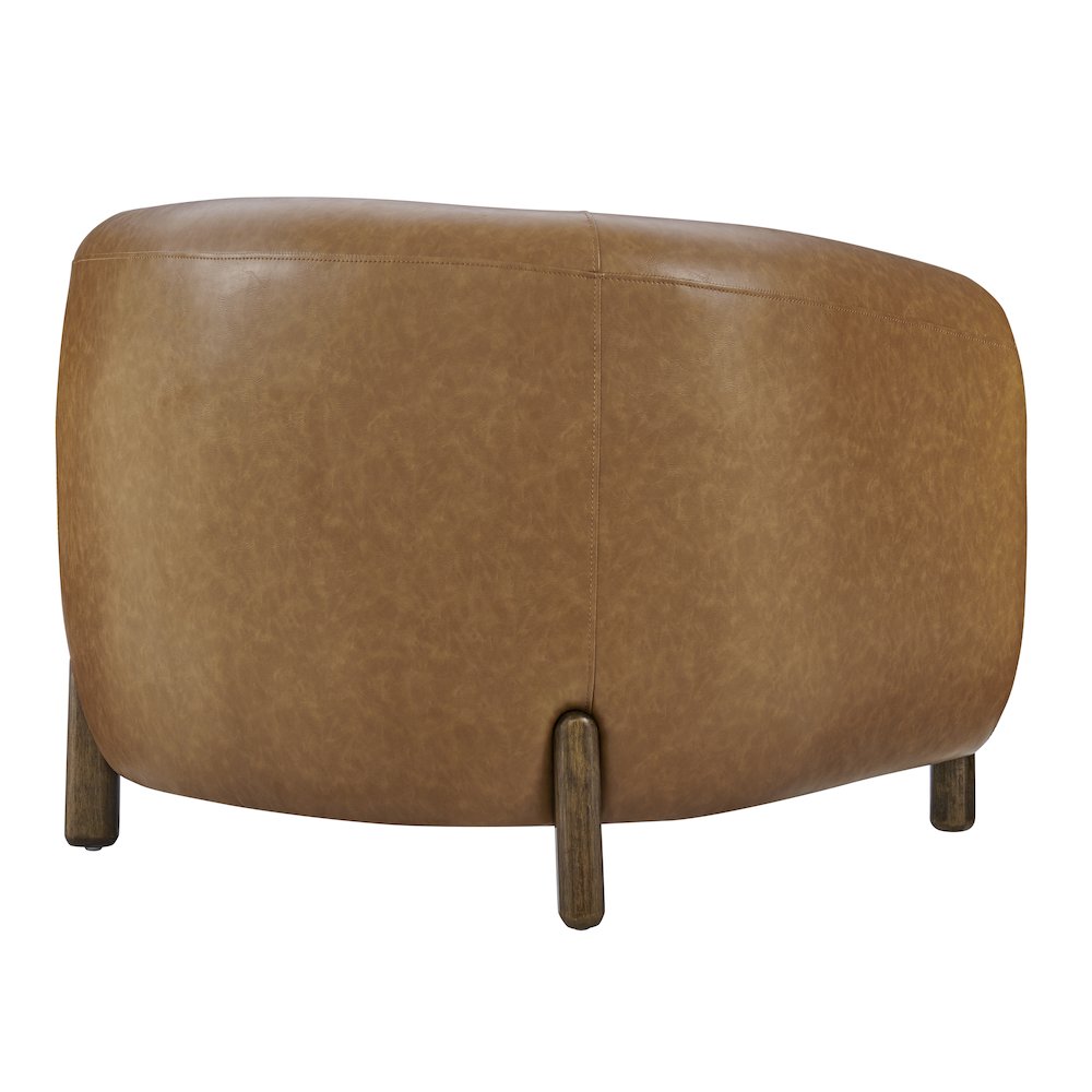 Cordelia Faux Leather Accent Arm Chair