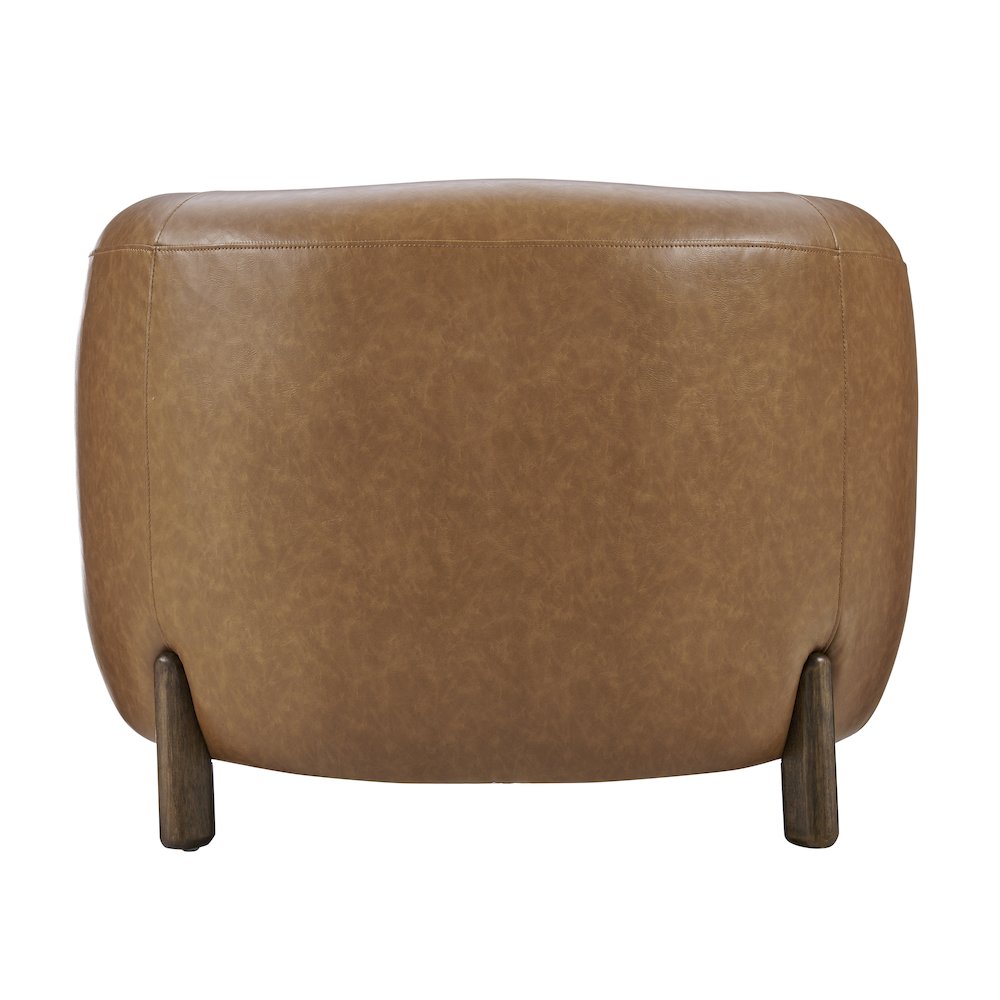 Cordelia Faux Leather Accent Arm Chair