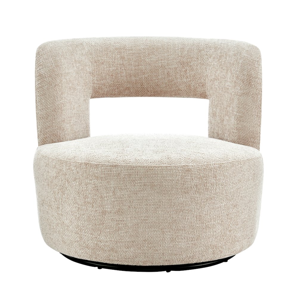 Jazzlyn Chenille Swivel Accent Chair