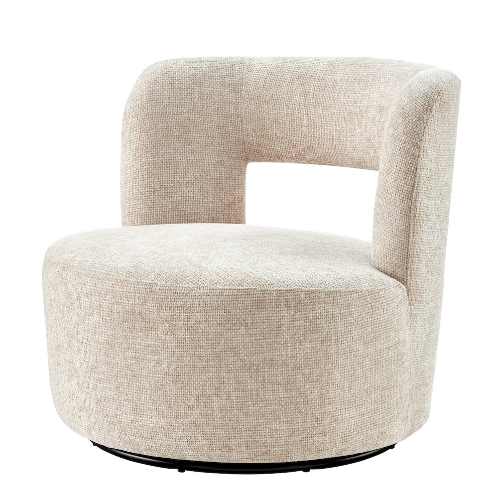 Jazzlyn Chenille Swivel Accent Chair