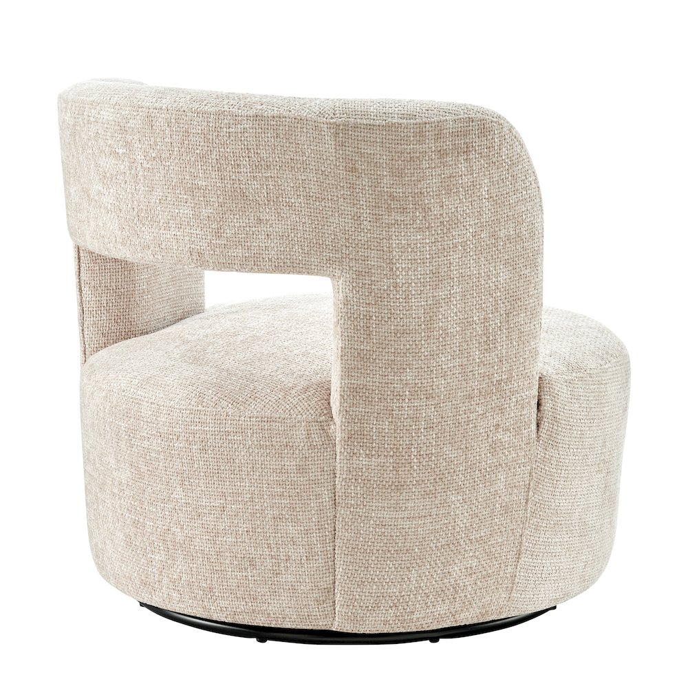 Jazzlyn Chenille Swivel Accent Chair