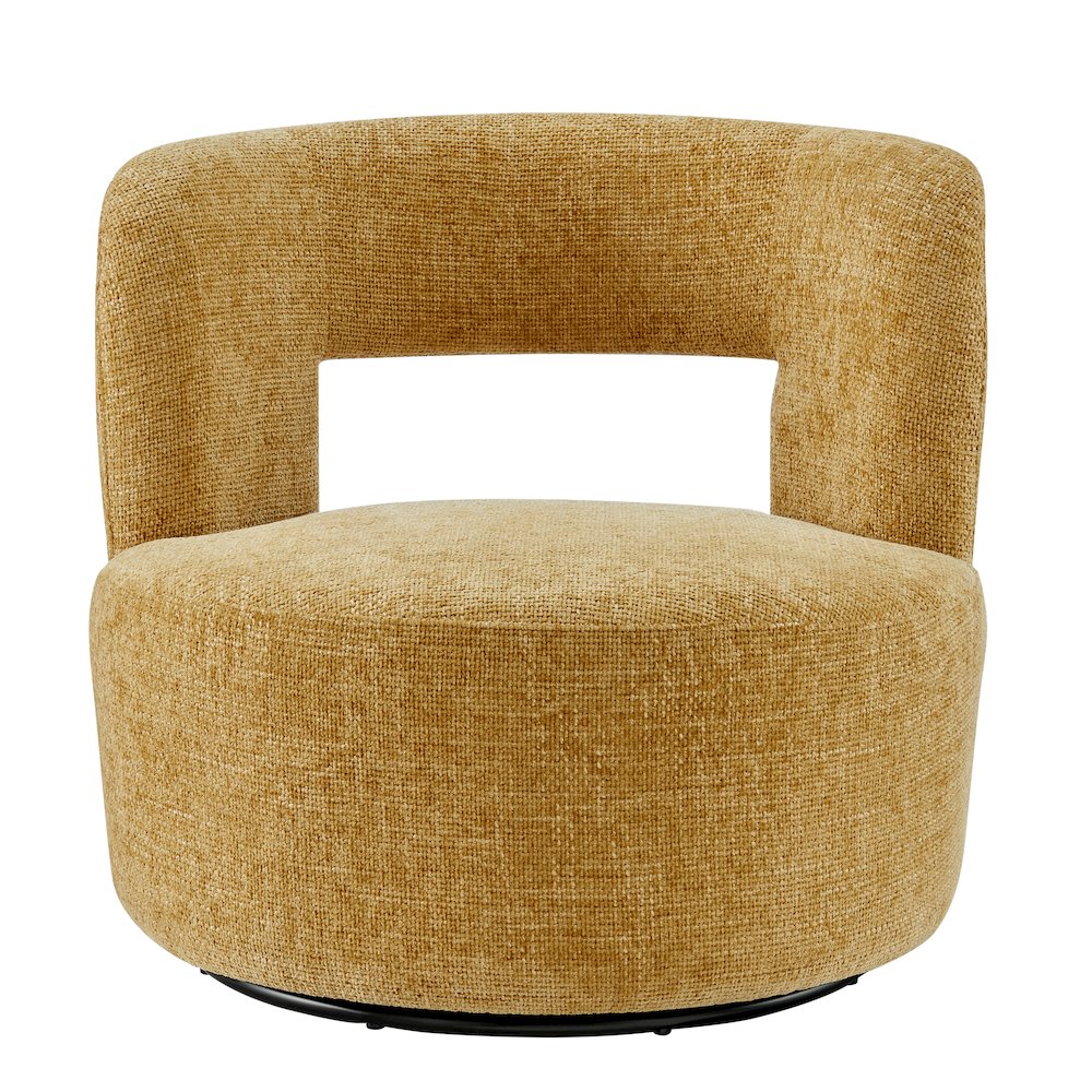 Jazzlyn Chenille Swivel Accent Chair