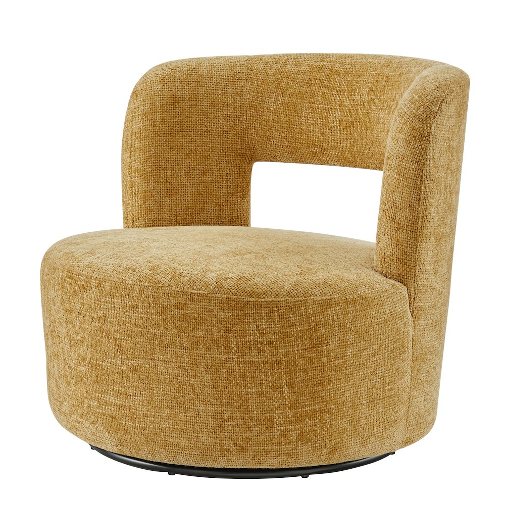 Jazzlyn Chenille Swivel Accent Chair