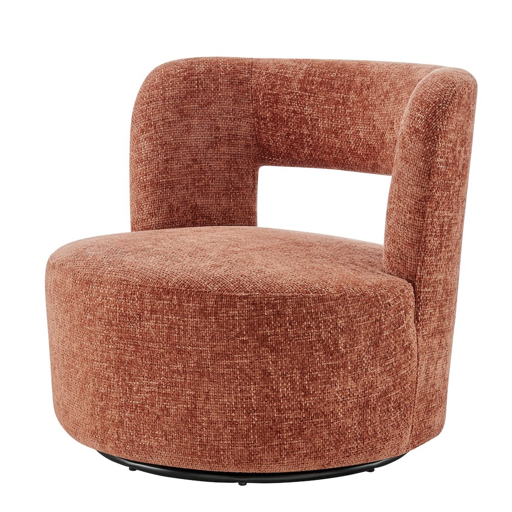 Jazzlyn Chenille Swivel Accent Chair