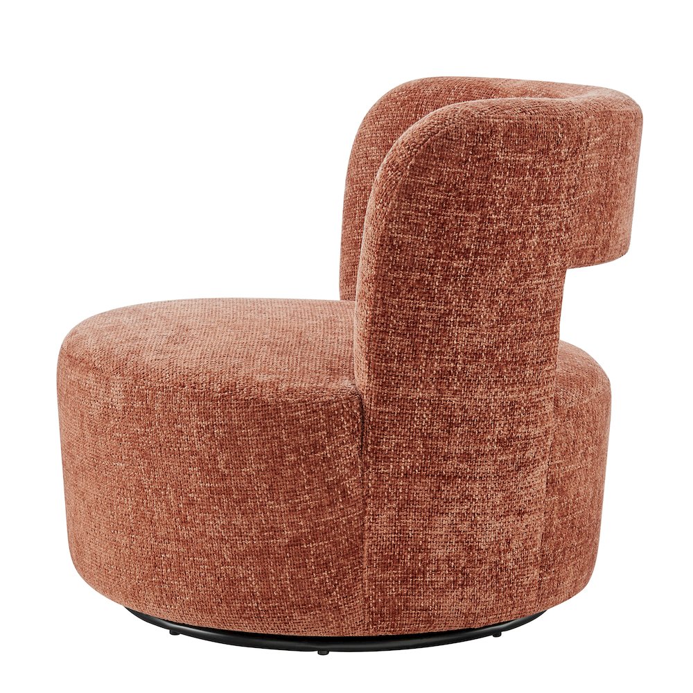 Jazzlyn Chenille Swivel Accent Chair