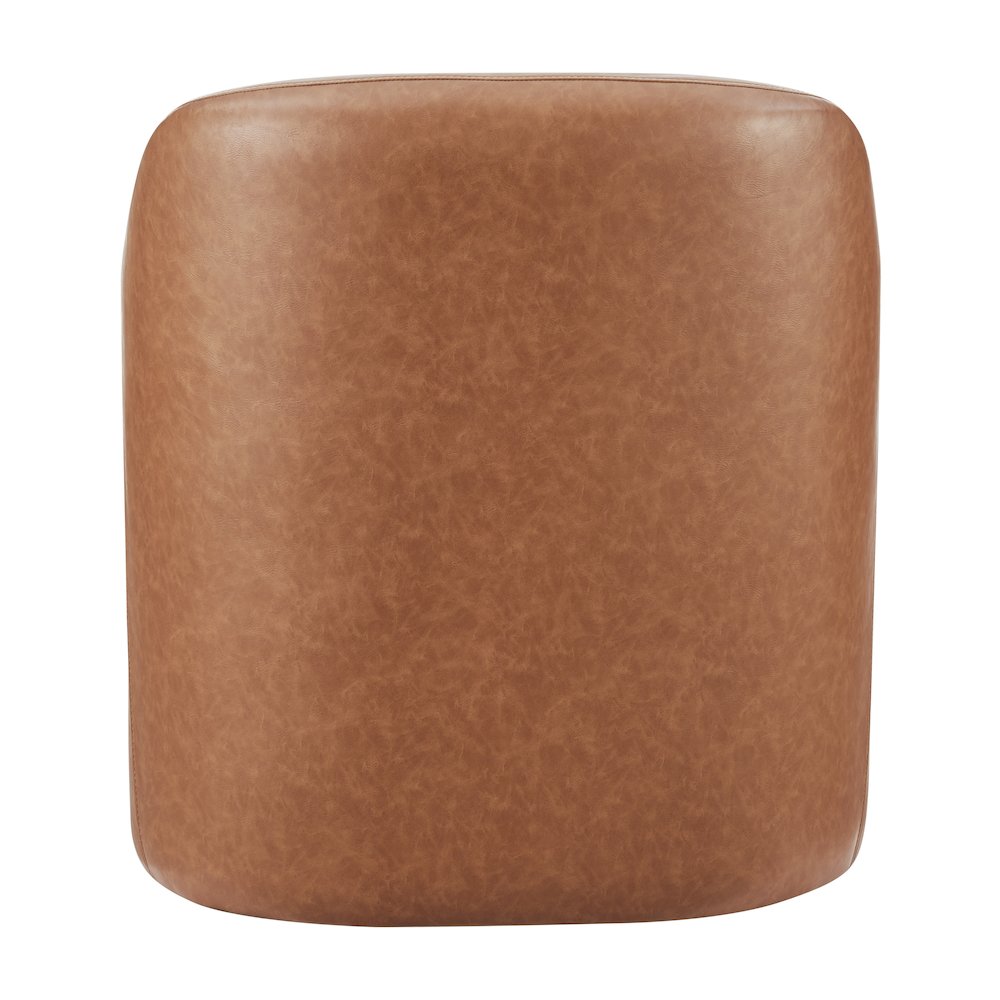 Zella Faux Leather Accent Arm Chair