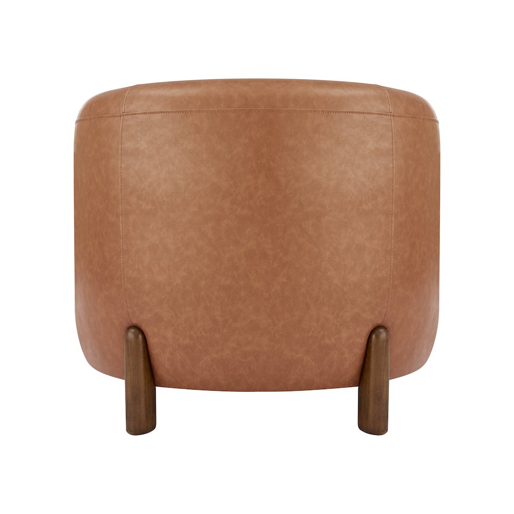 Ruth Faux Leather Accent Arm Chair