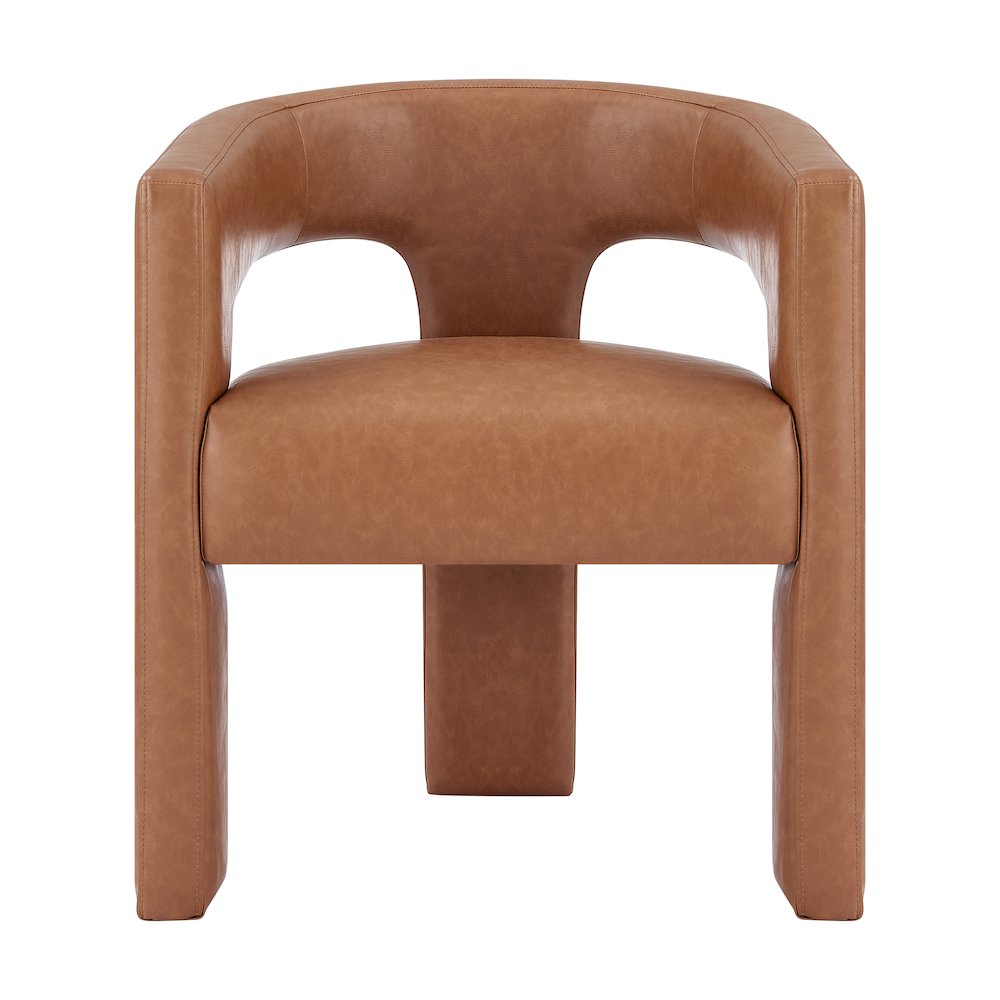 Sherlyn Faux Leather Dining Side Arm Chair