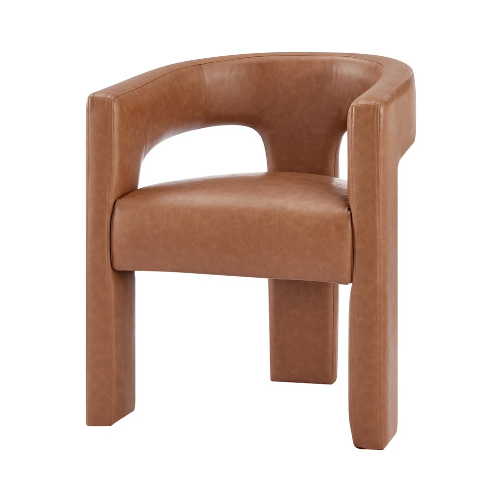 Sherlyn Faux Leather Dining Side Arm Chair