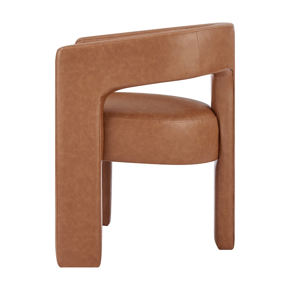 Sherlyn Faux Leather Dining Side Arm Chair
