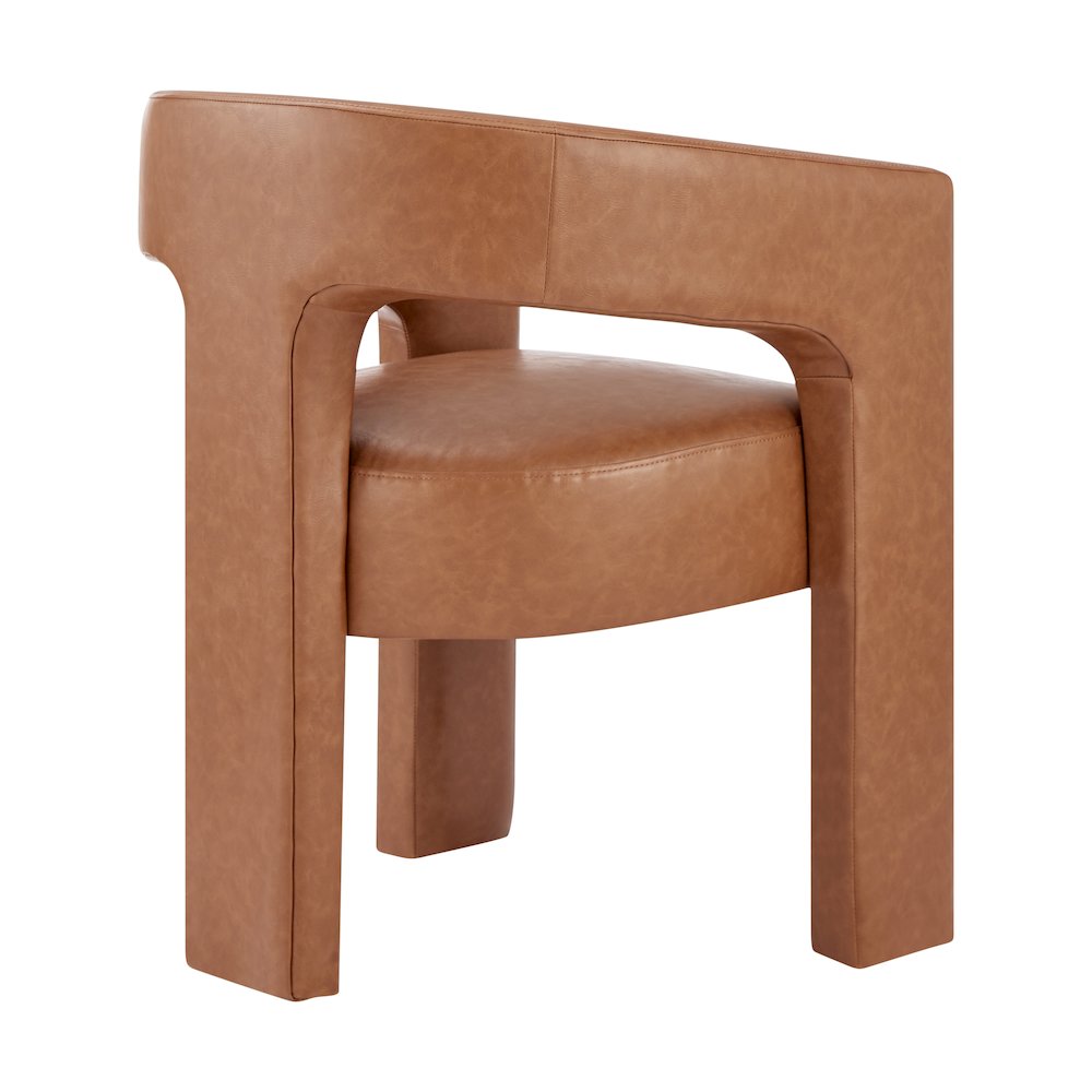 Sherlyn Faux Leather Dining Side Arm Chair