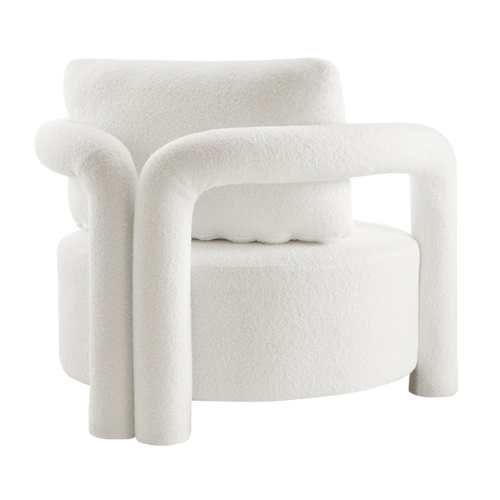 Maisie Faux Shearling Accent Arm Chair