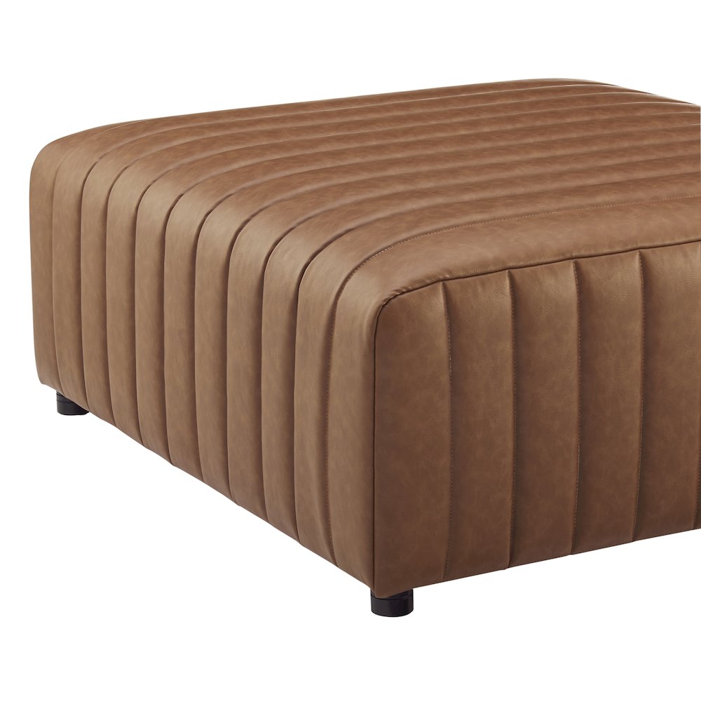 Harland Faux Leather Square Coffee Table/Ottoman