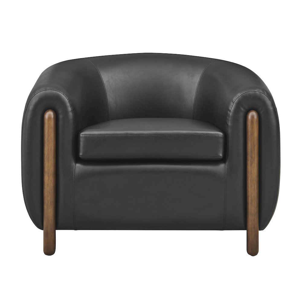 Cordelia Faux Leather Accent Arm Chair