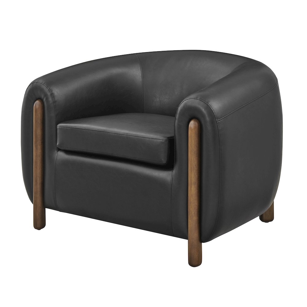 Cordelia Faux Leather Accent Arm Chair