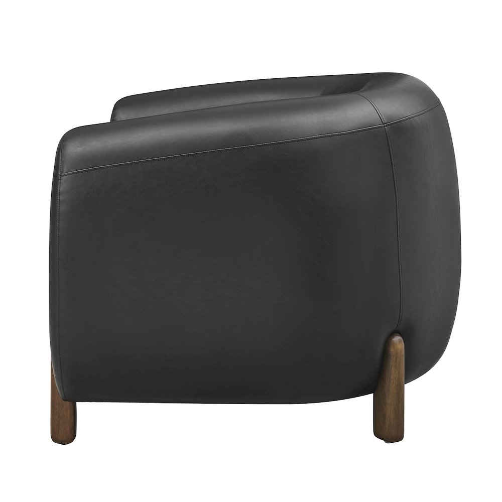 Cordelia Faux Leather Accent Arm Chair