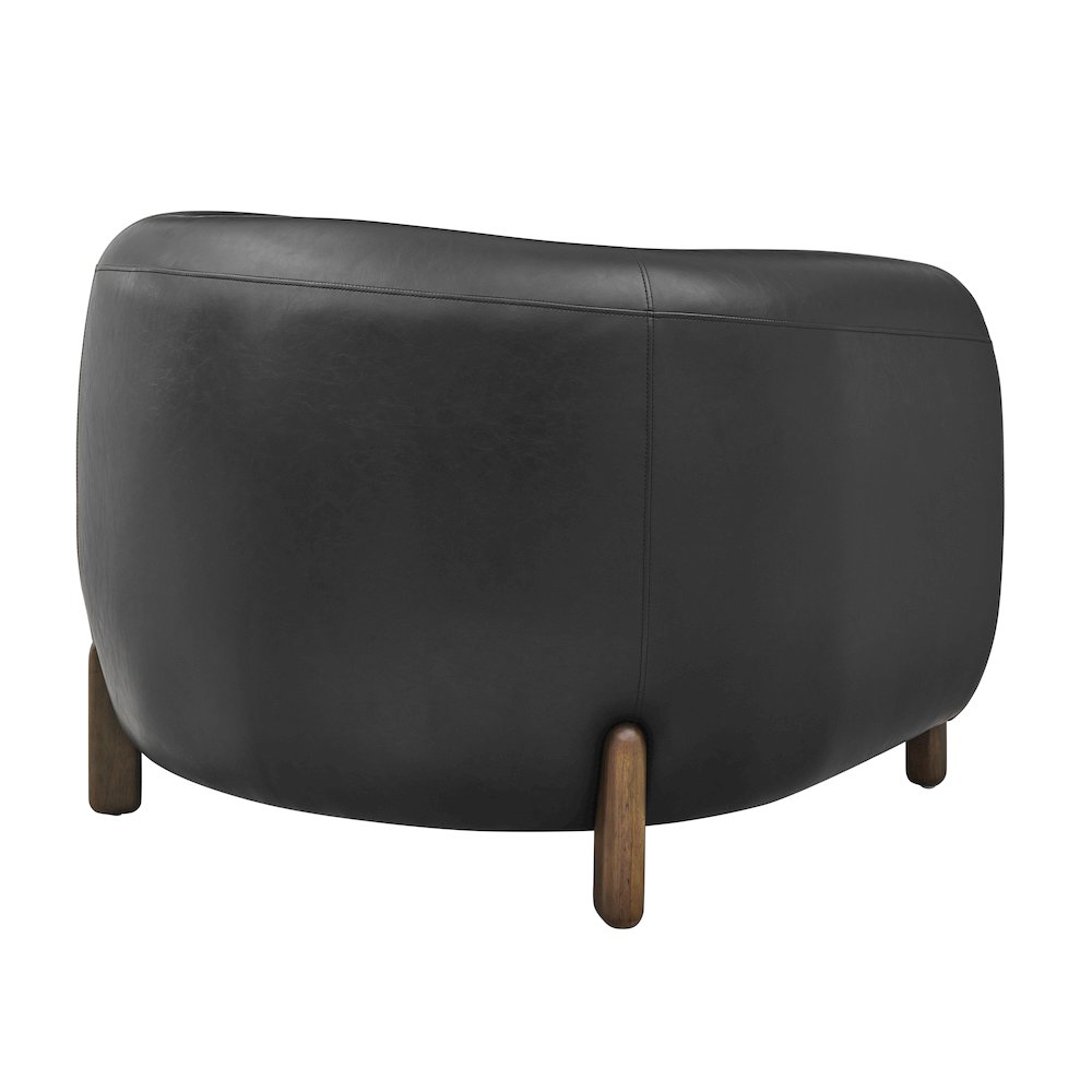 Cordelia Faux Leather Accent Arm Chair