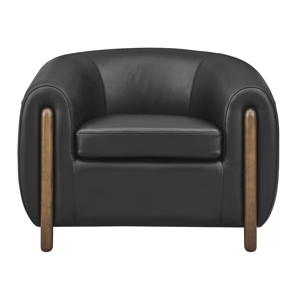 Cordelia Top Grain Leather Accent Arm Chair