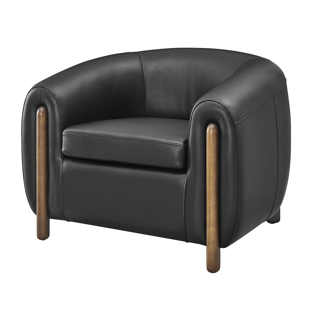 Cordelia Top Grain Leather Accent Arm Chair