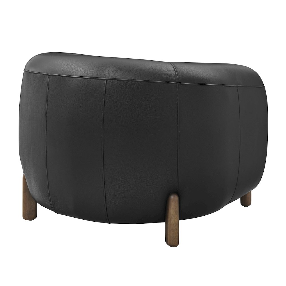 Cordelia Top Grain Leather Accent Arm Chair