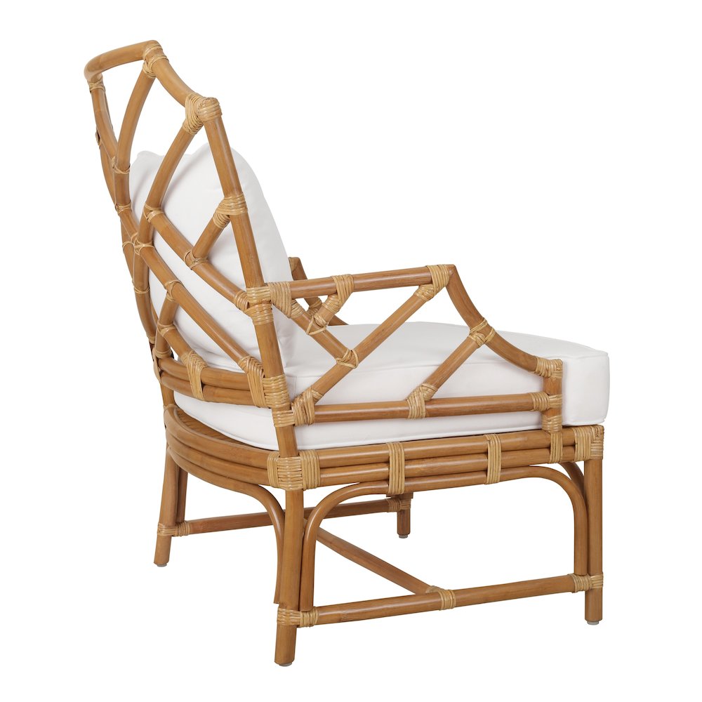 Kara Rattan Accent Arm Chair