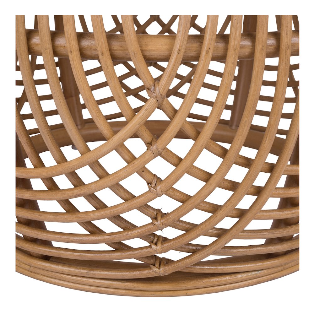 Arlo Rattan Side/ End Table w/ Wood Top