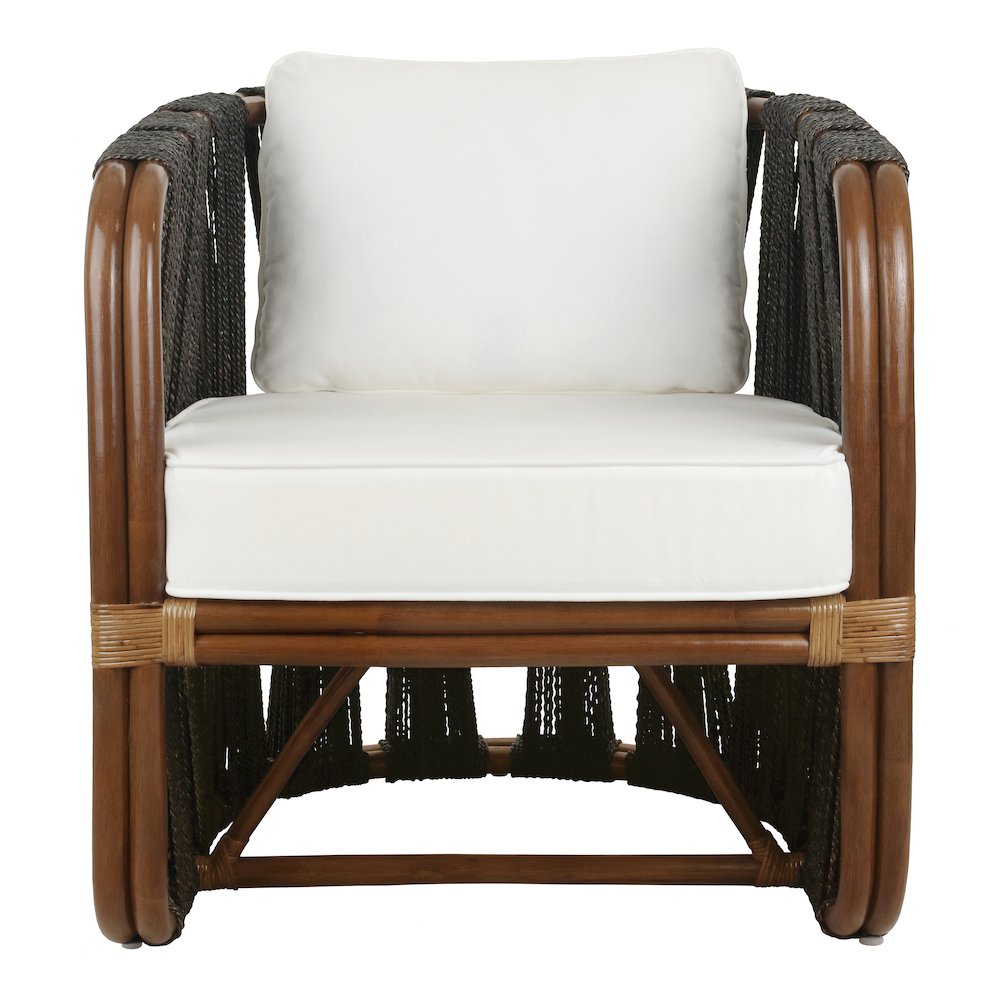 Shanaya Rattan Accent Arm Chair with Abaca