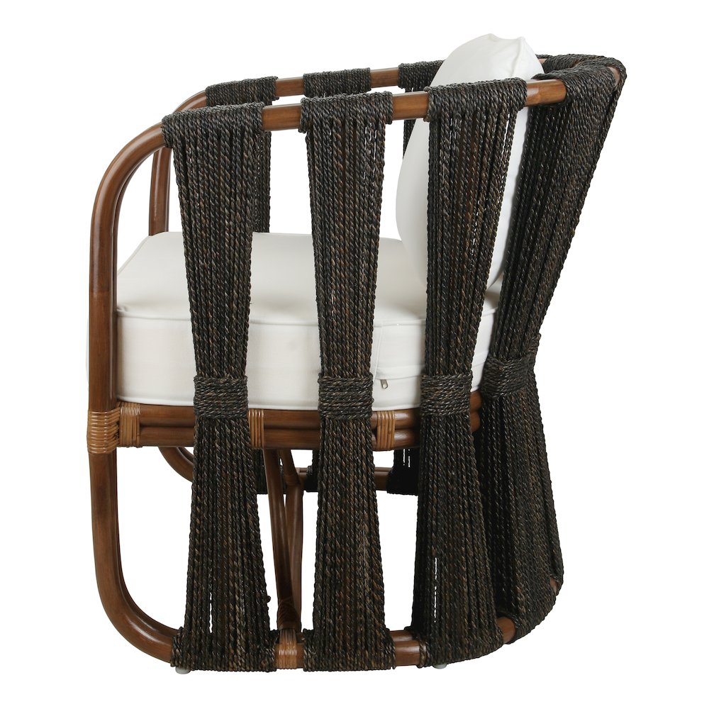 Shanaya Rattan Accent Arm Chair with Abaca