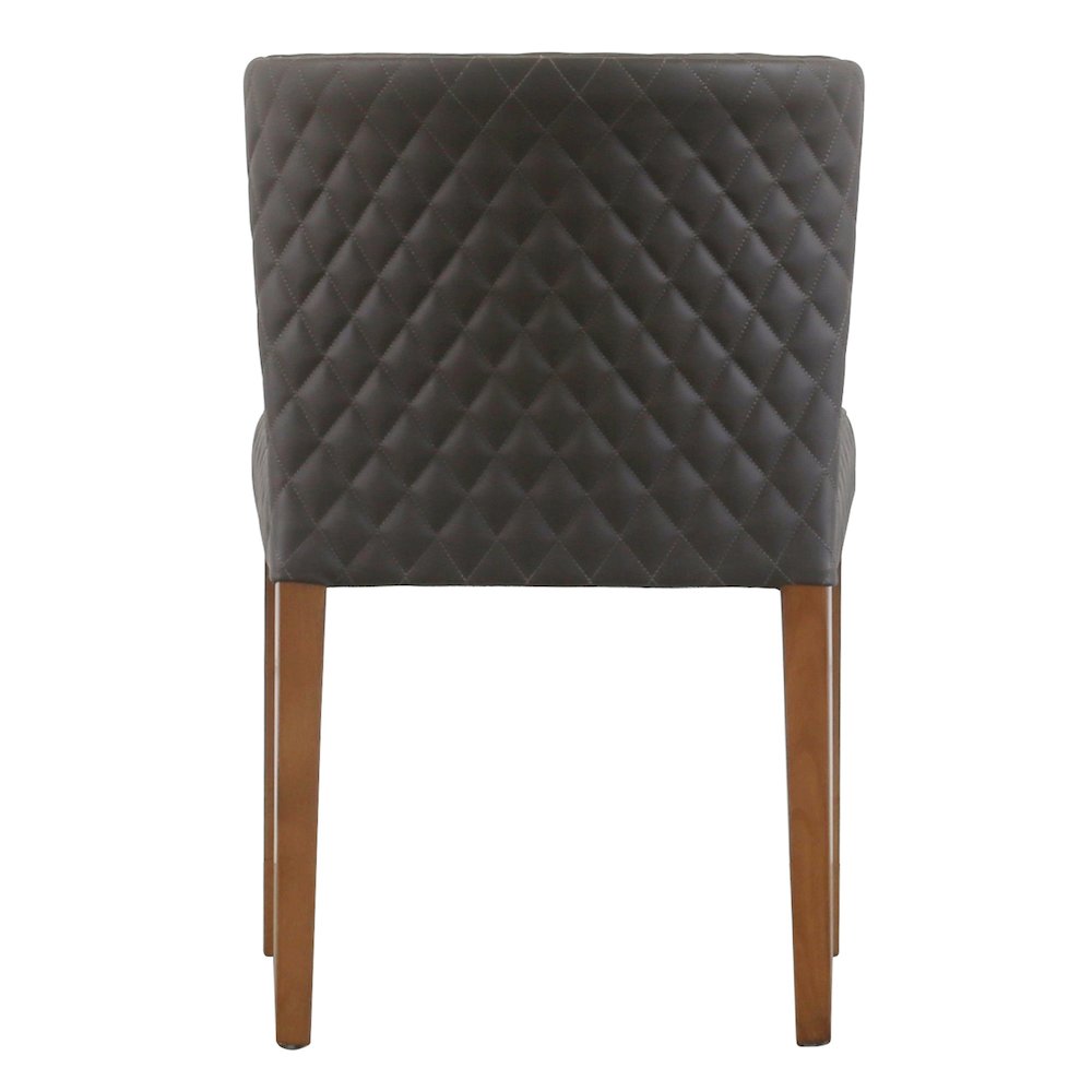 Albie Diamond Stitching Faux Leather Chair