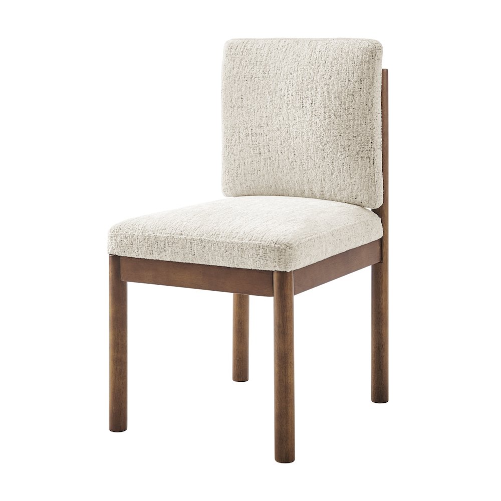 Melvin Chenille Dining Side Chair Black Frame