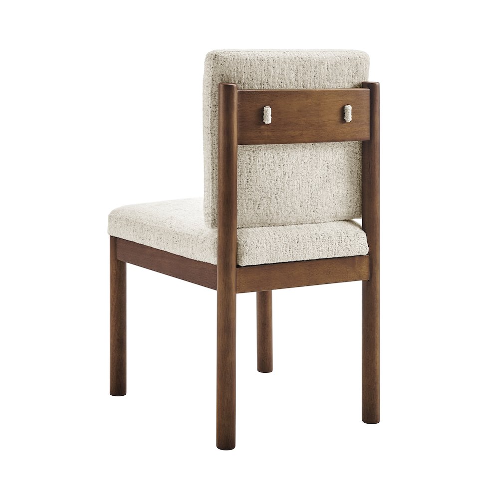 Melvin Chenille Dining Side Chair Black Frame