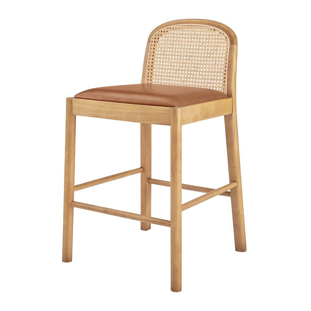 Donna Faux Leather Counter Stool