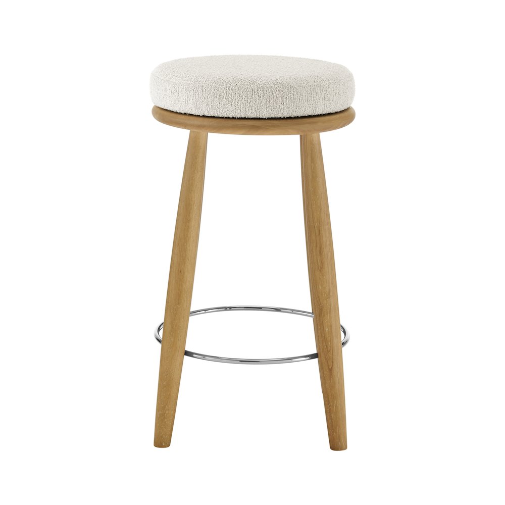 Deandre Boucle Backless Swivel Counter Stool
