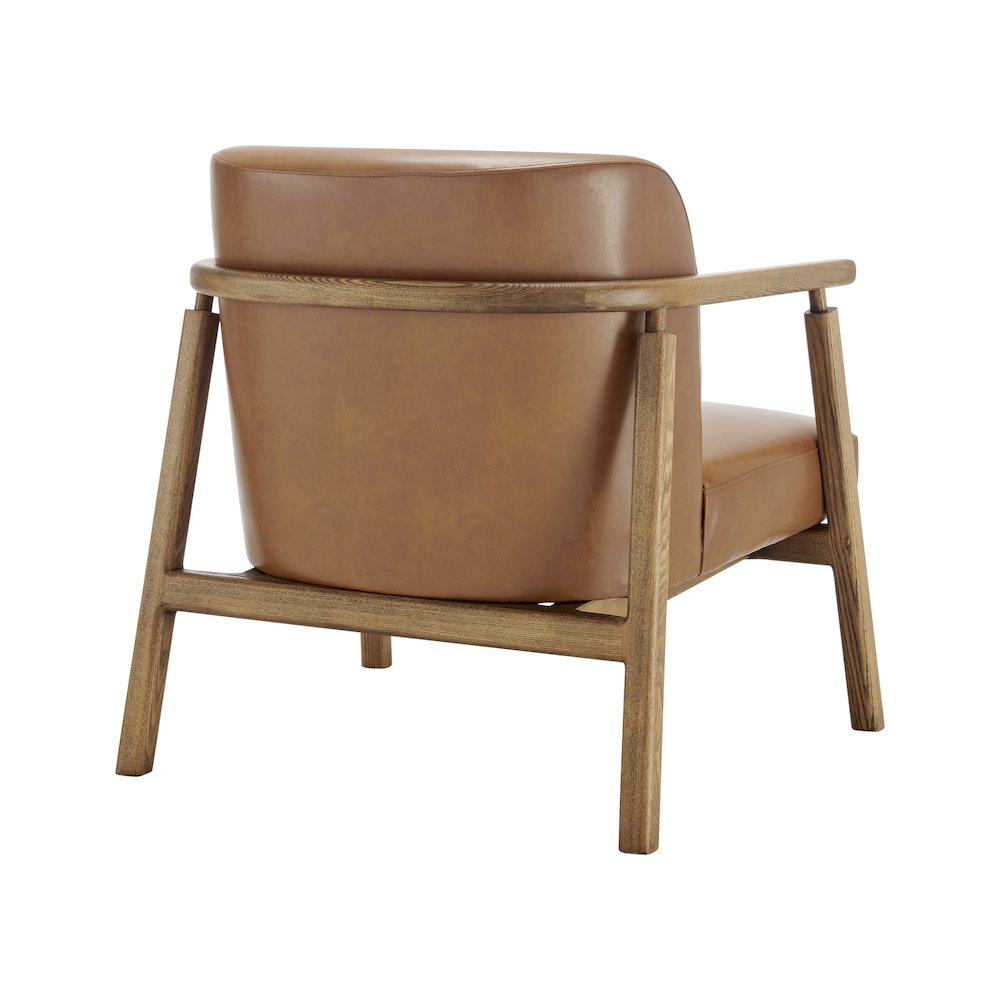 Reiner Faux Leather Accent Arm Chair