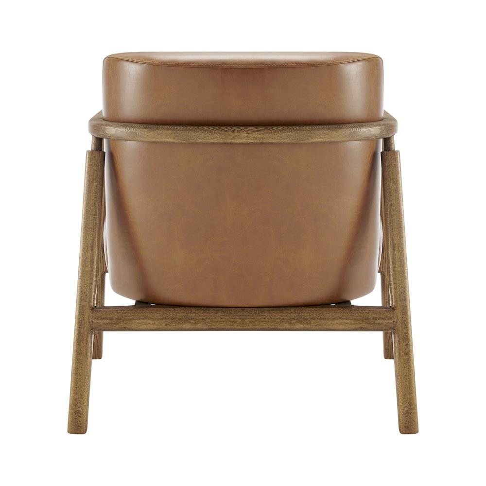 Reiner Faux Leather Accent Arm Chair