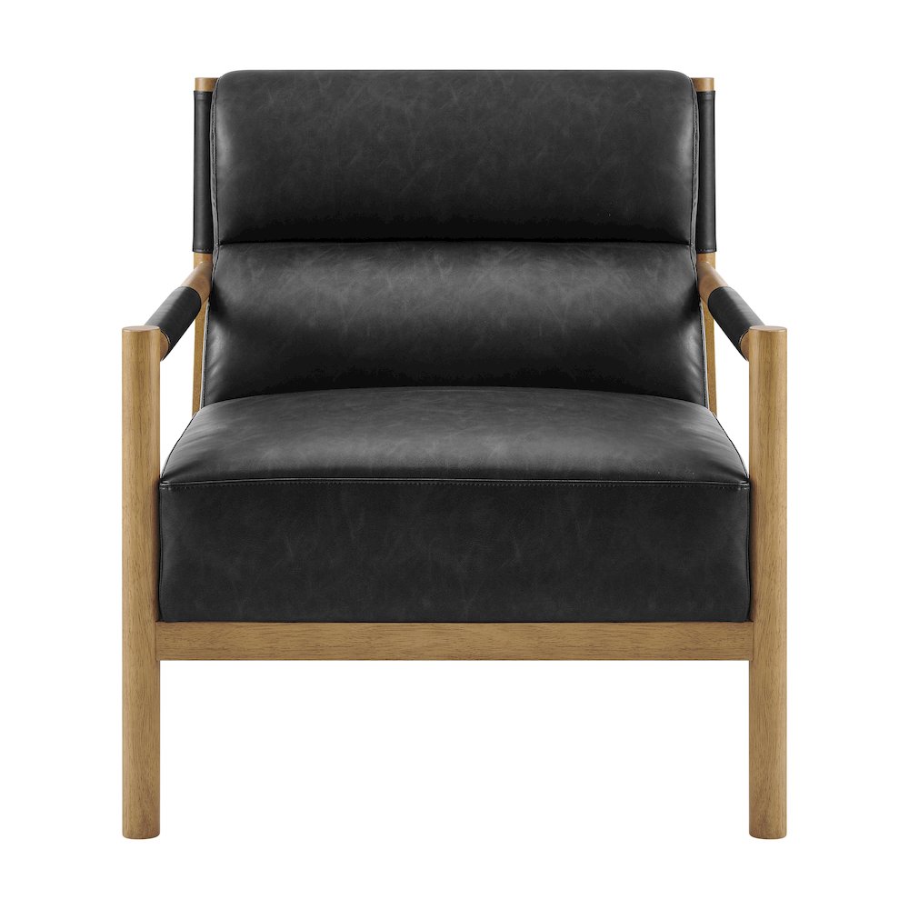 Olsen Faux Leather Accent Arm Chair