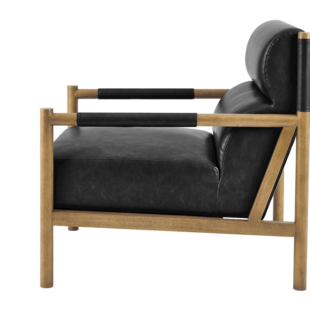 Olsen Faux Leather Accent Arm Chair