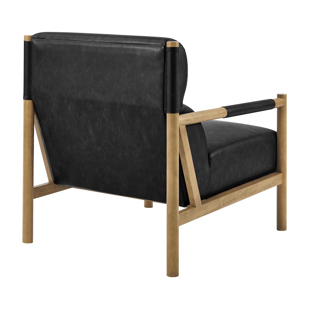 Olsen Faux Leather Accent Arm Chair