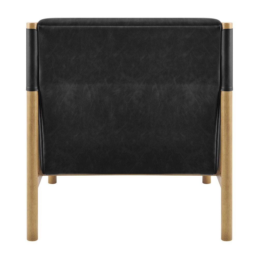 Olsen Faux Leather Accent Arm Chair