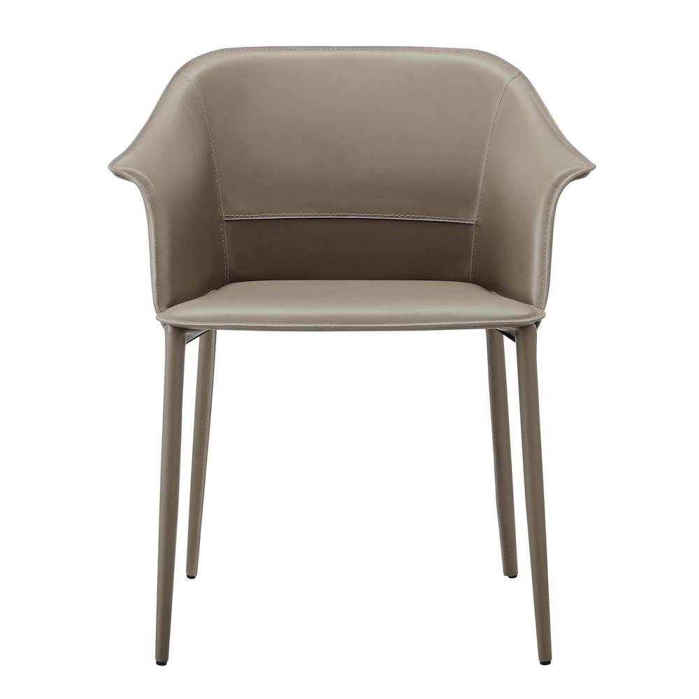 Callie Recycled Leather Dining Arm Chair