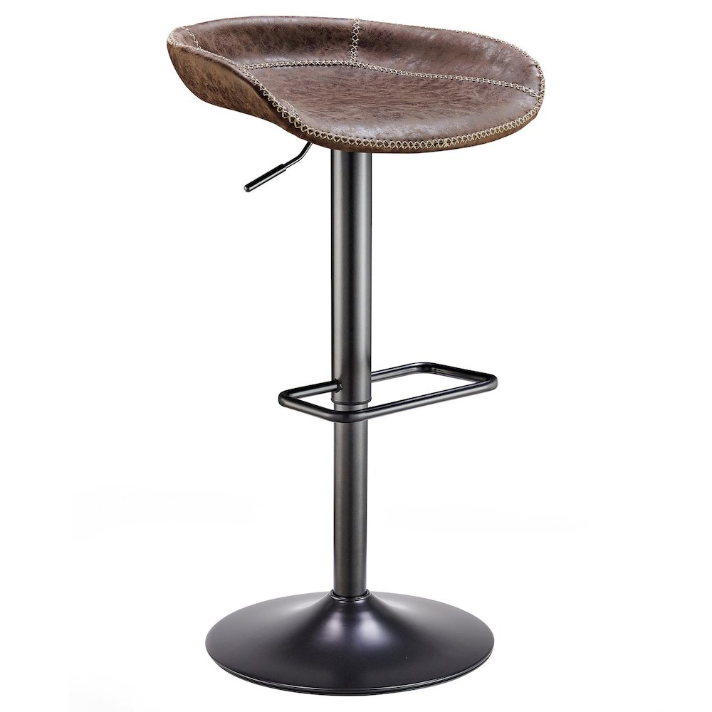 Rogue Faux Leather Gaslift Bar Stool