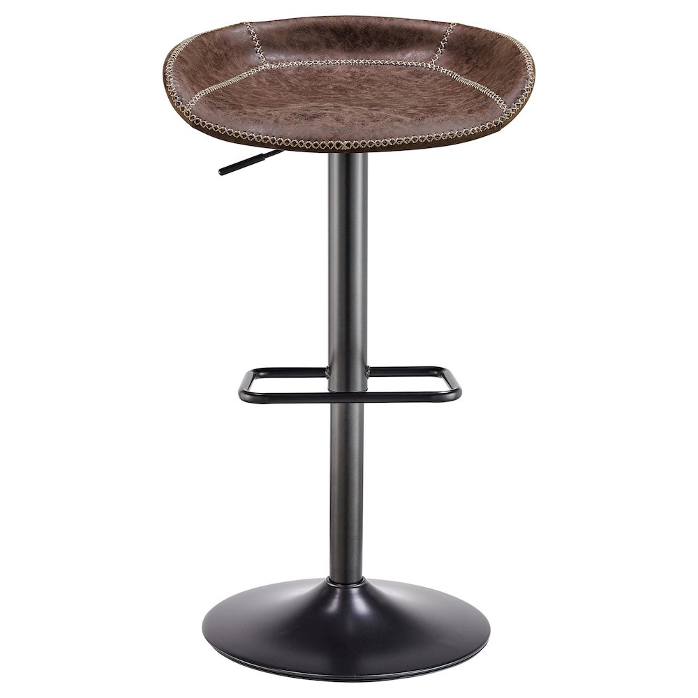 Rogue Faux Leather Gaslift Bar Stool