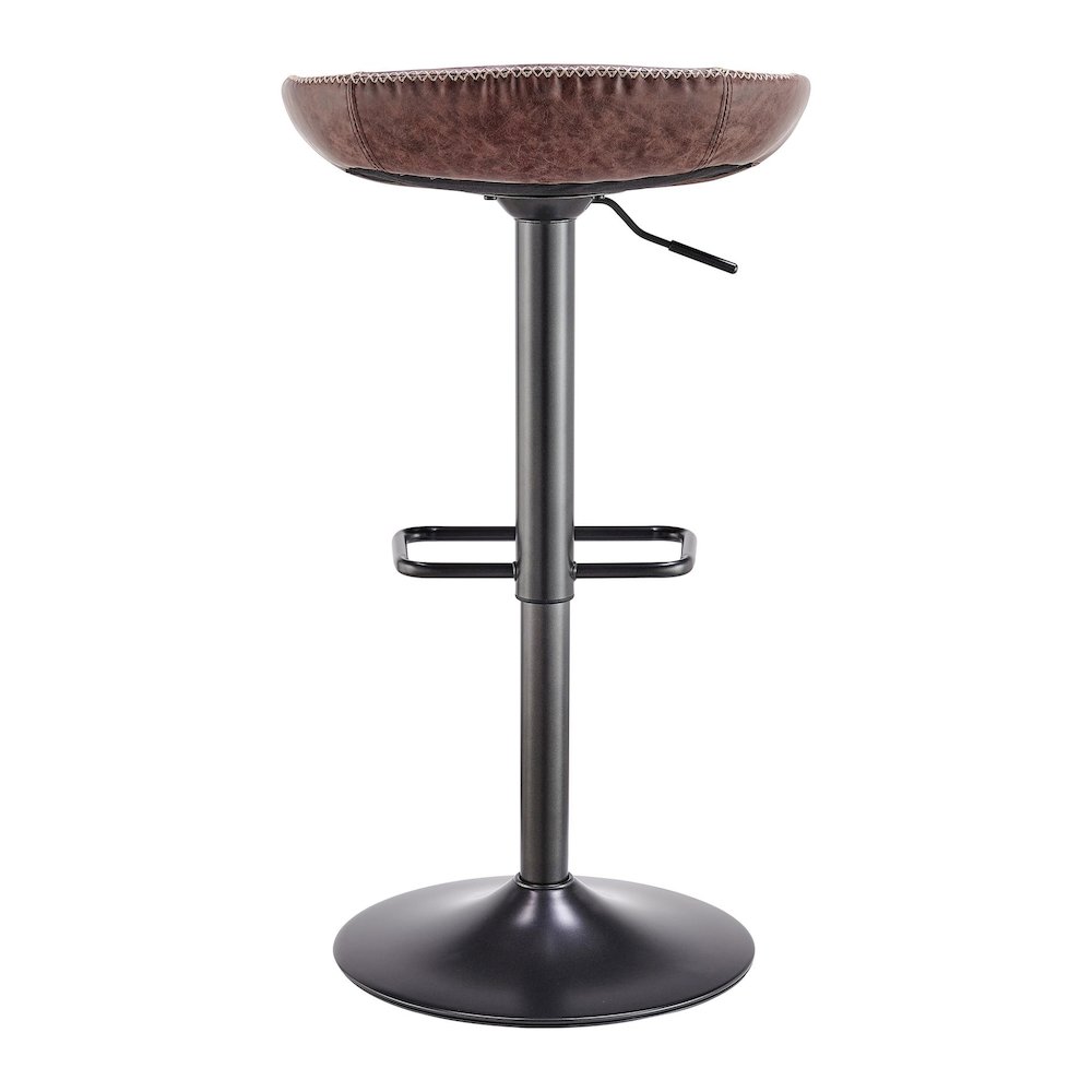 Rogue Faux Leather Gaslift Bar Stool