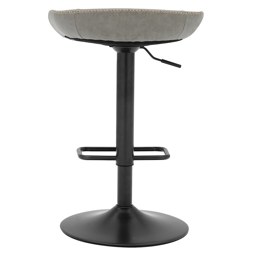 Rogue Faux Leather Gaslift Swivel Bar Stool