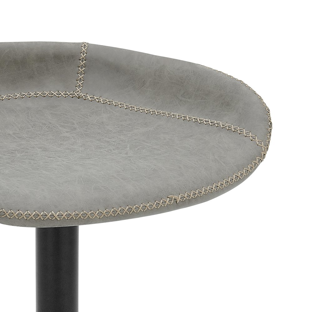 Rogue Faux Leather Gaslift Swivel Bar Stool