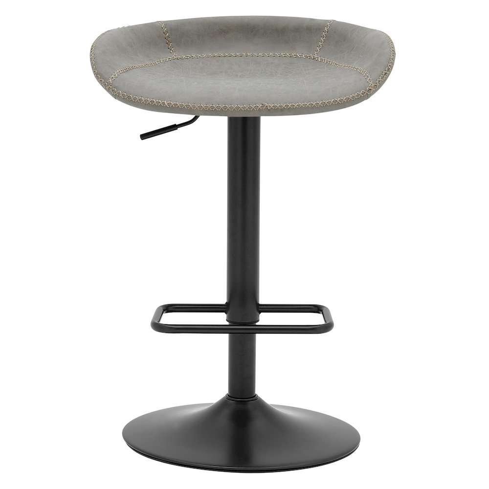 Rogue Faux Leather Gaslift Swivel Bar Stool