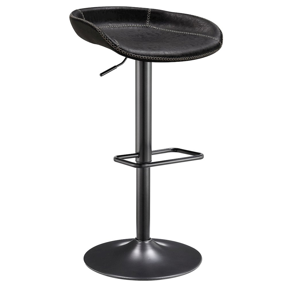 Rogue Faux Leather Gaslift Bar Stool