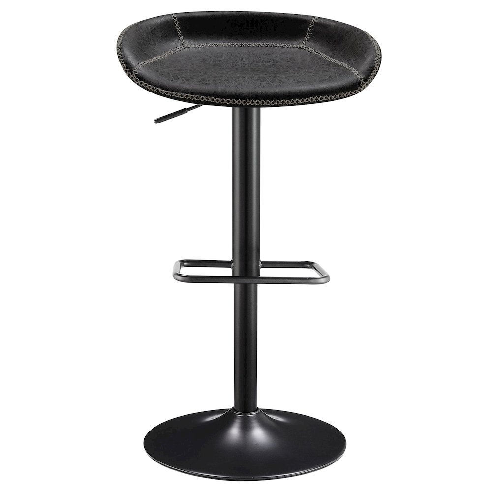 Rogue Faux Leather Gaslift Bar Stool
